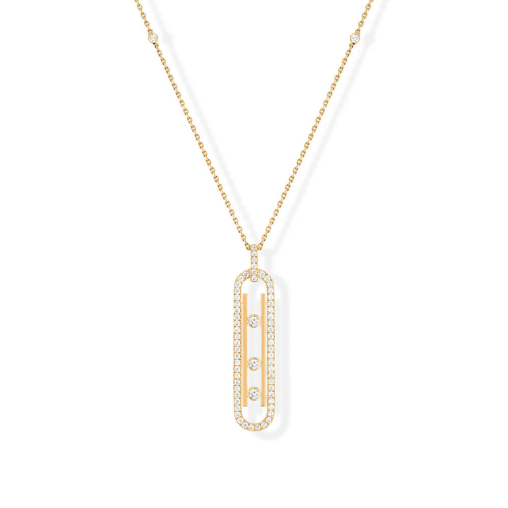 Messika Move 10th Birthday 18ct Yellow Gold 0.74ct Diamonds Necklace image number 0