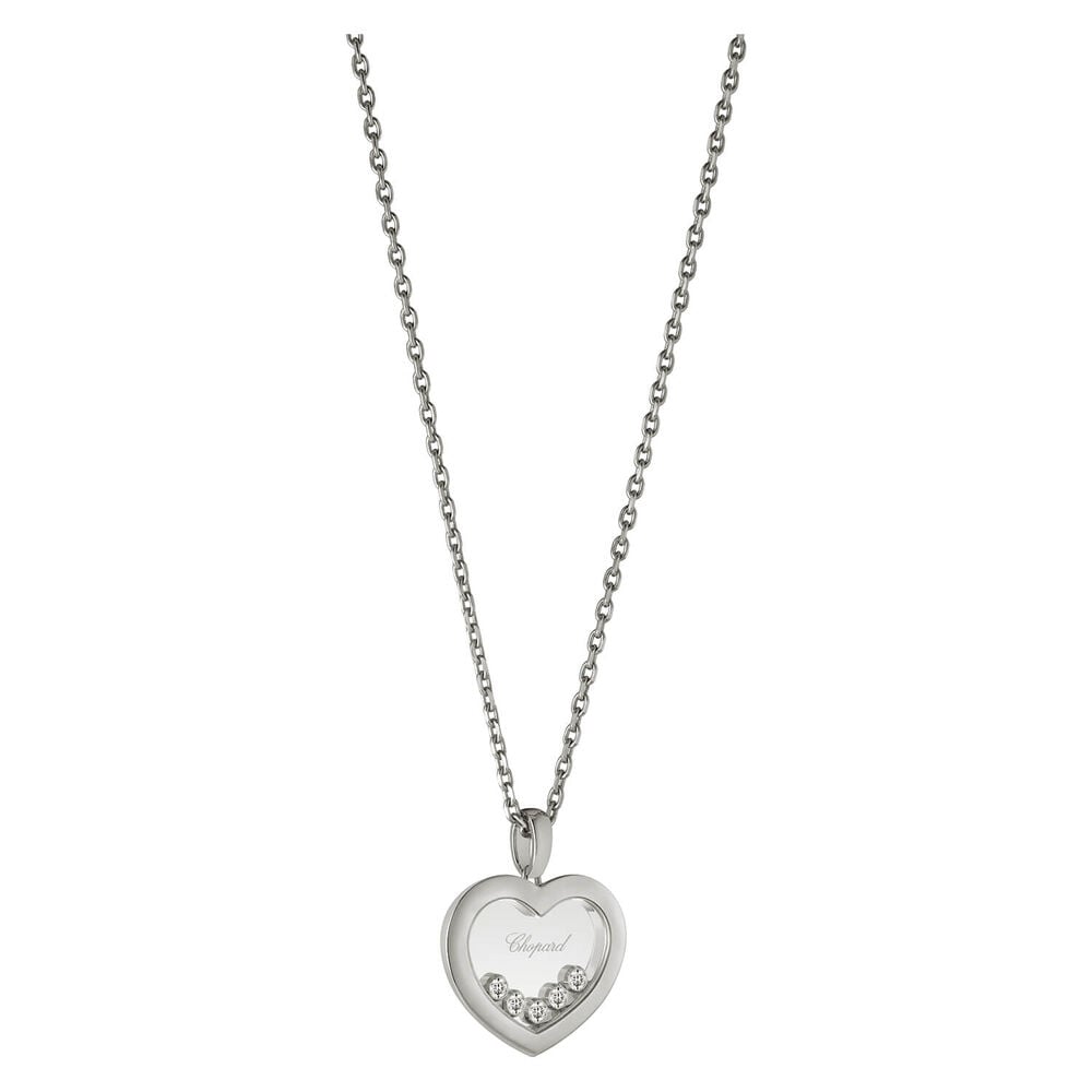 Chopard Happy Diamonds Icons 18ct White Gold 0.25ct Diamond Necklace image number 1