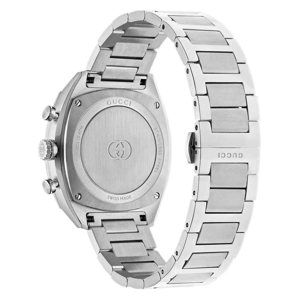 Gucci Interlocking Chronograph 40mm Black Dial Steel Bracelet Watch