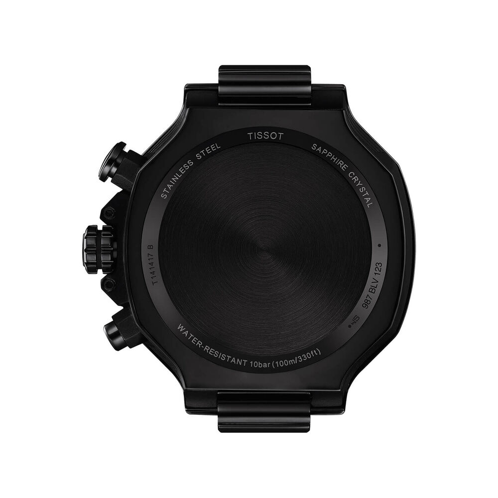 Tissot T-Race Chronograph 45mm Dark Grey Dial Black Rubber Strap Watch image number 1