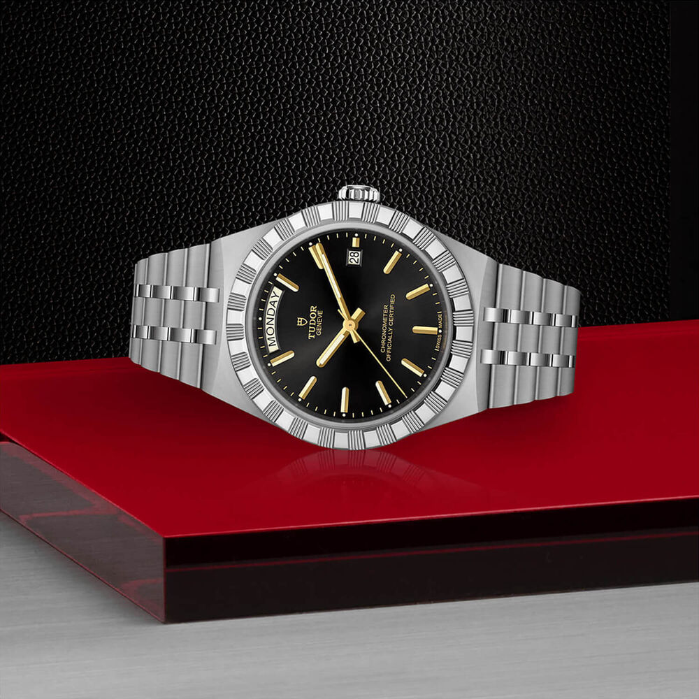TUDOR Royal 40mm Black Dial Stainless Steel Bracelet Watch