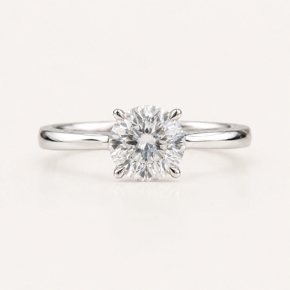 Born Nova Platinum 2.00ct Round Lab Grown Diamond Solitaire Ring
