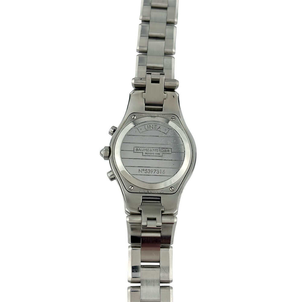 Pre-Owned Baume & Mercier Linea 32mm Silver Dial Steel Bracelet Watch image number 2