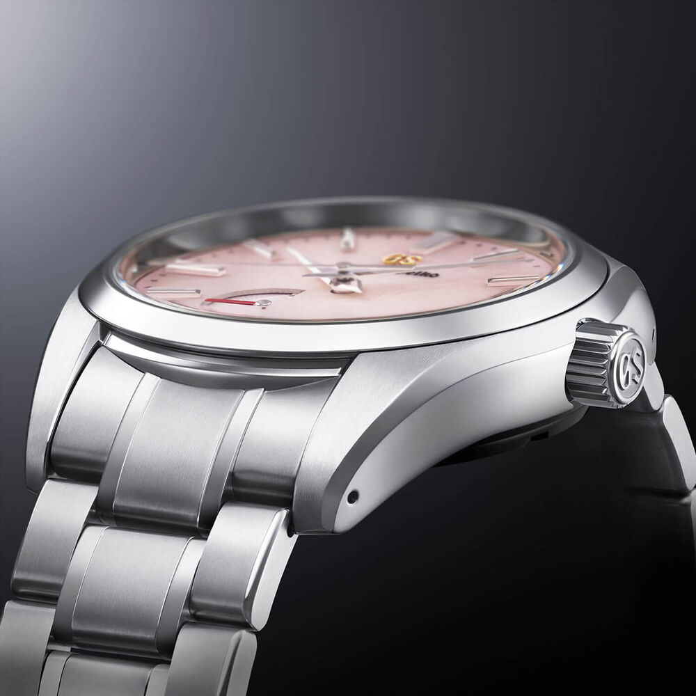 Grand Seiko 'Pink Snowflake' Spring Drive 20th Anniversary Limited Edition 41mm Dial Bracelet Watch image number 4