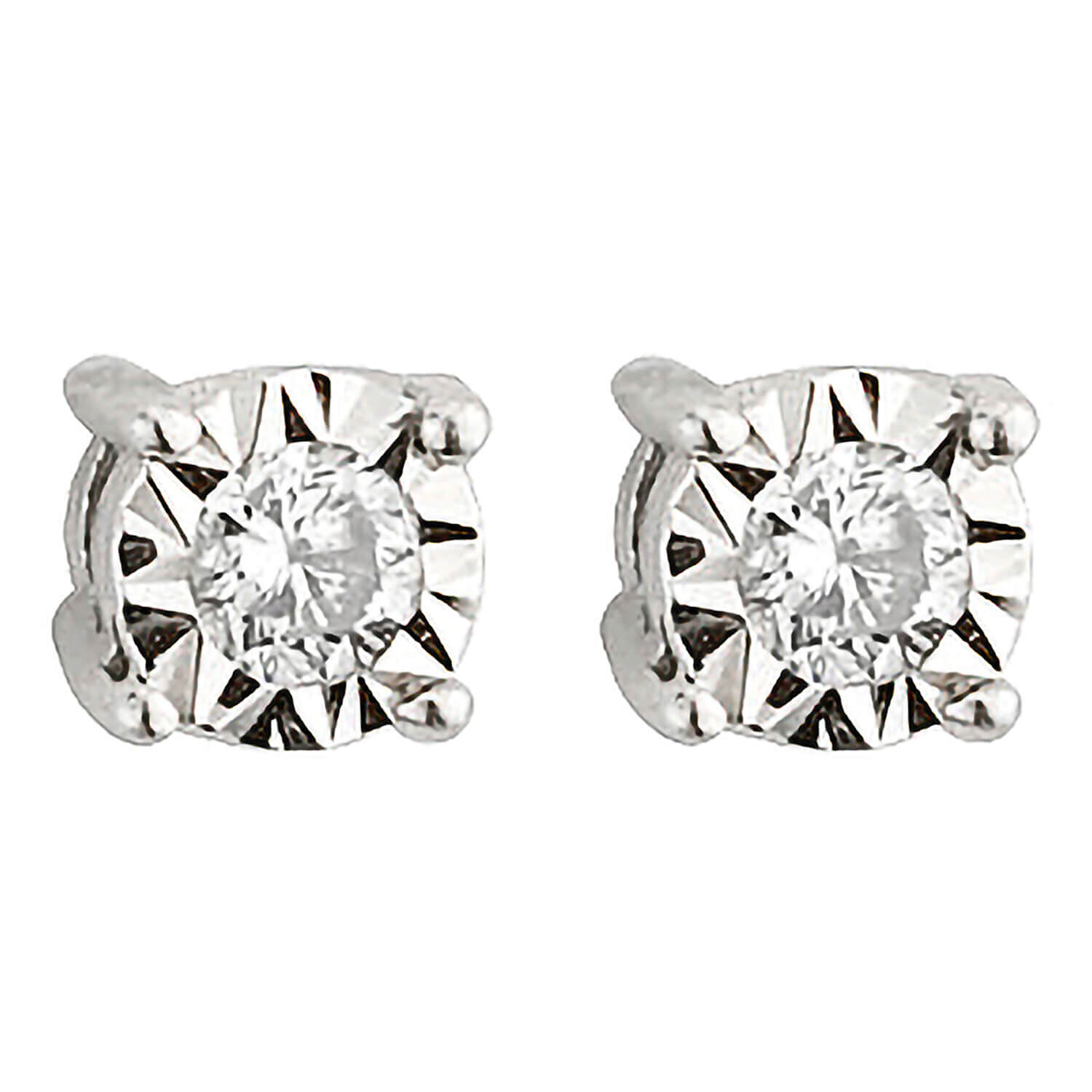 Diamond solitaire stud earrings shop