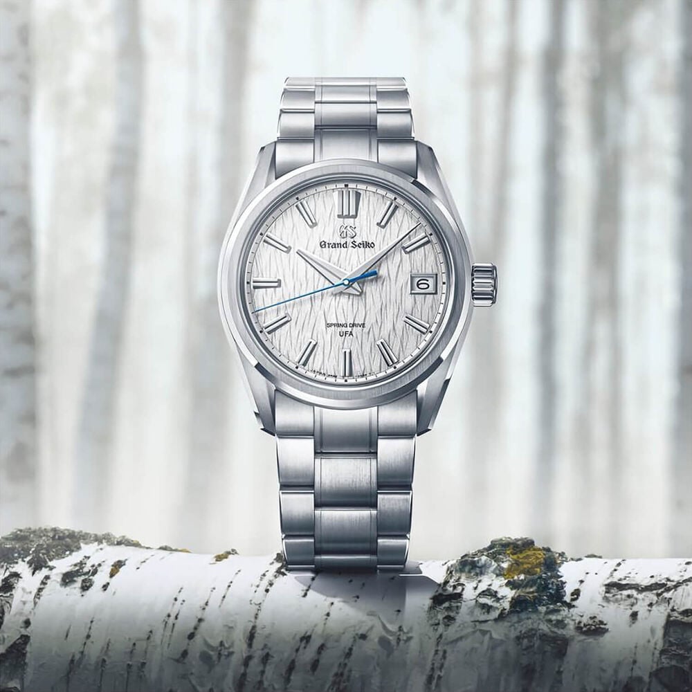 Grand Seiko Evolution 9 'White Birch' Spring Drive UFA 40mm Steel Bracelet Watch