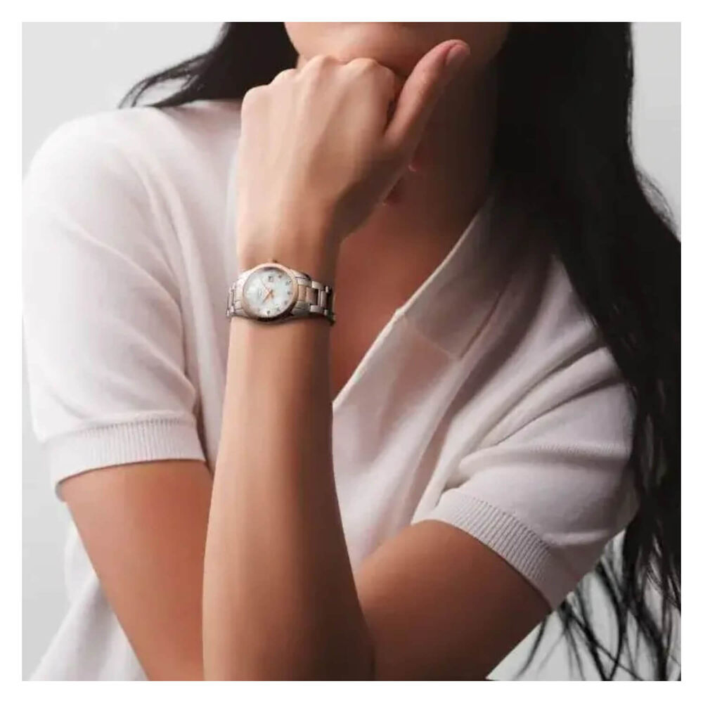 Longines Performance Conquest 29.5mm Silver Dial Rose Gold PVD Bracelet Watch image number 4