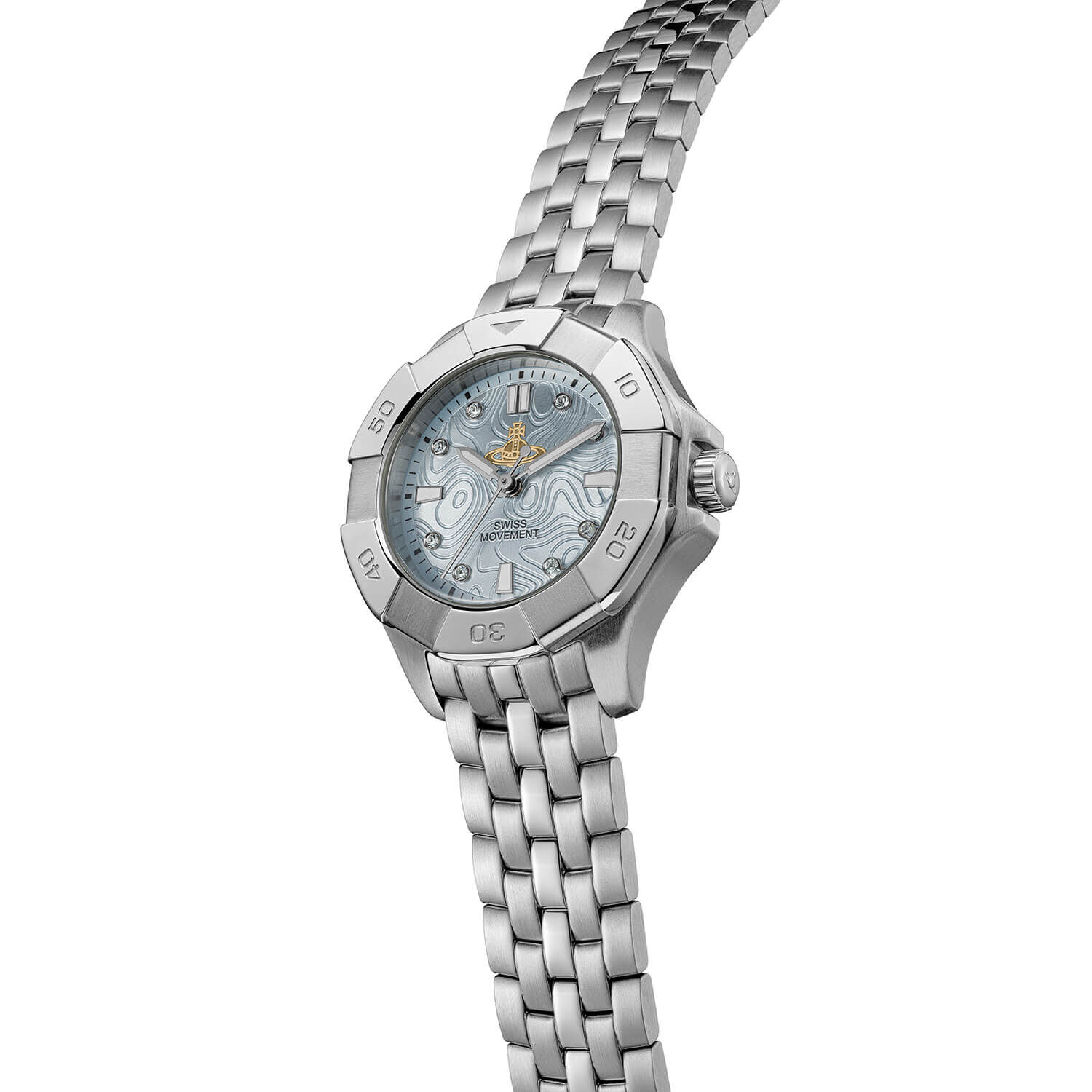 VW The Brompton 31mm Blue Dial Steel Bracelet Watch