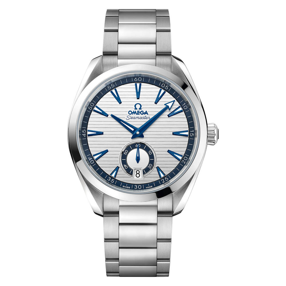 OMEGA Seamaster Aqua Terra 41mm Silver Dial Detail Steel Case Bracelet Watch