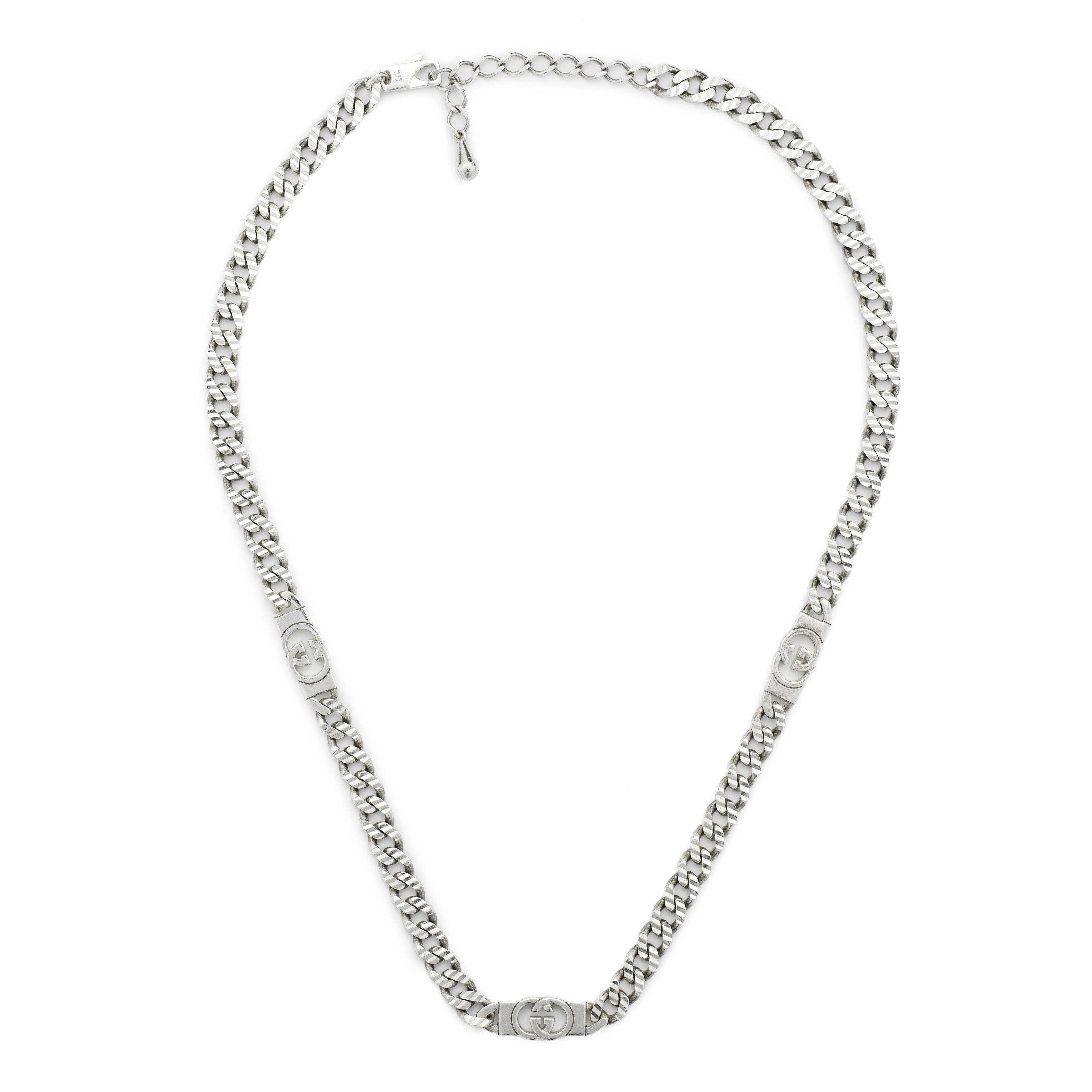 アクセサリー 750 SILVER GUCCI Necklace ybb853967001-gucci-