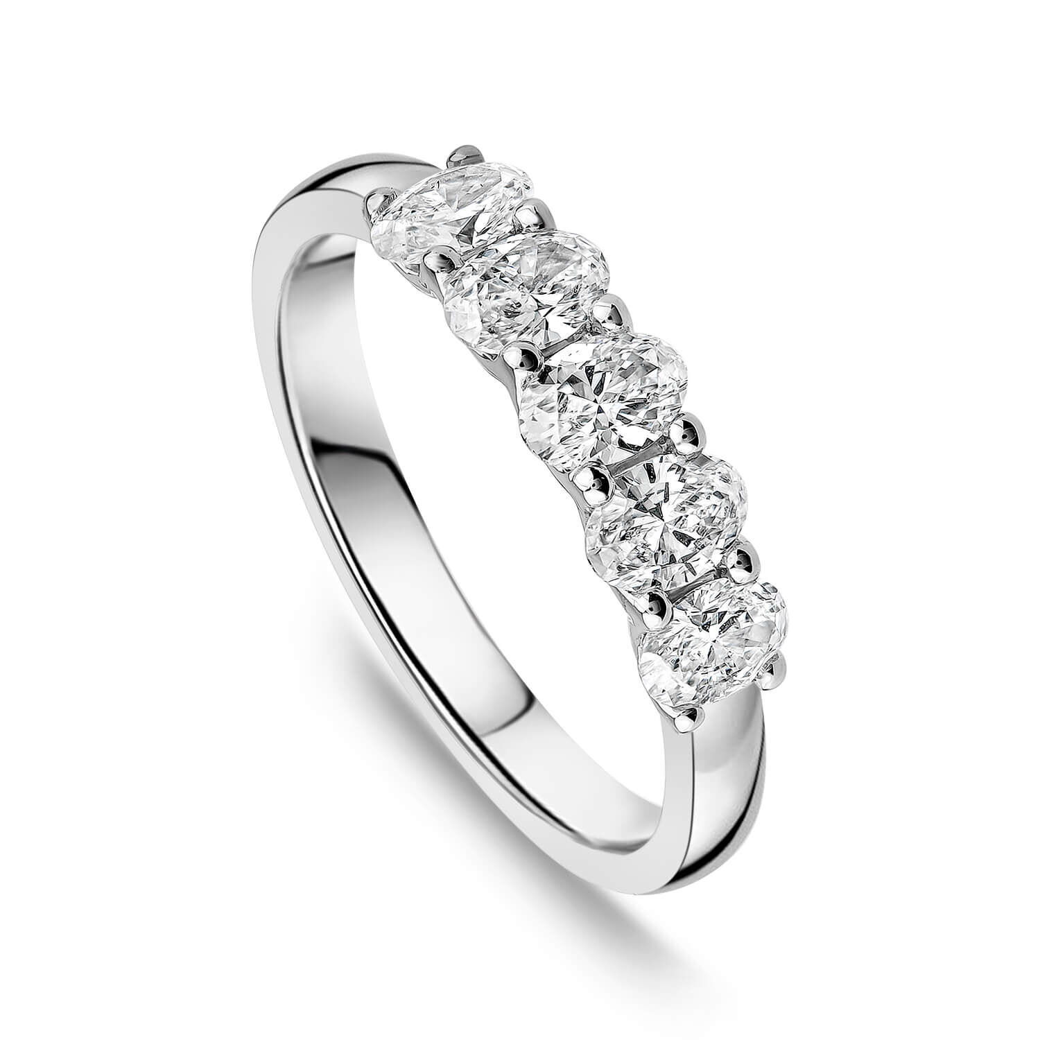 Oval store eternity ring