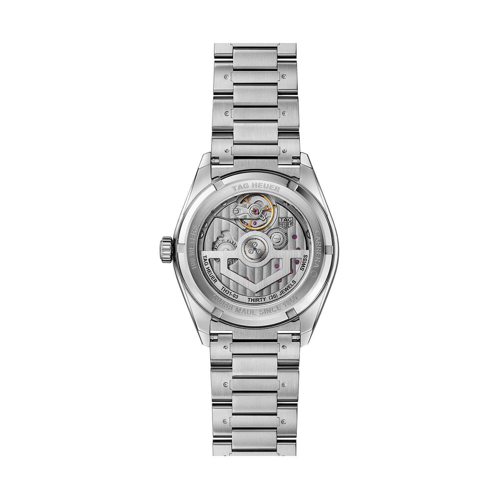 TAG Heuer Carrera Date 41mm Green Teal Dial Stainless Steel Bracelet Watch image number 4