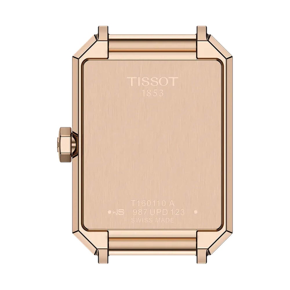 Tissot SRV 21.8x30mm Silver Dial Brown Leather Strap Watch