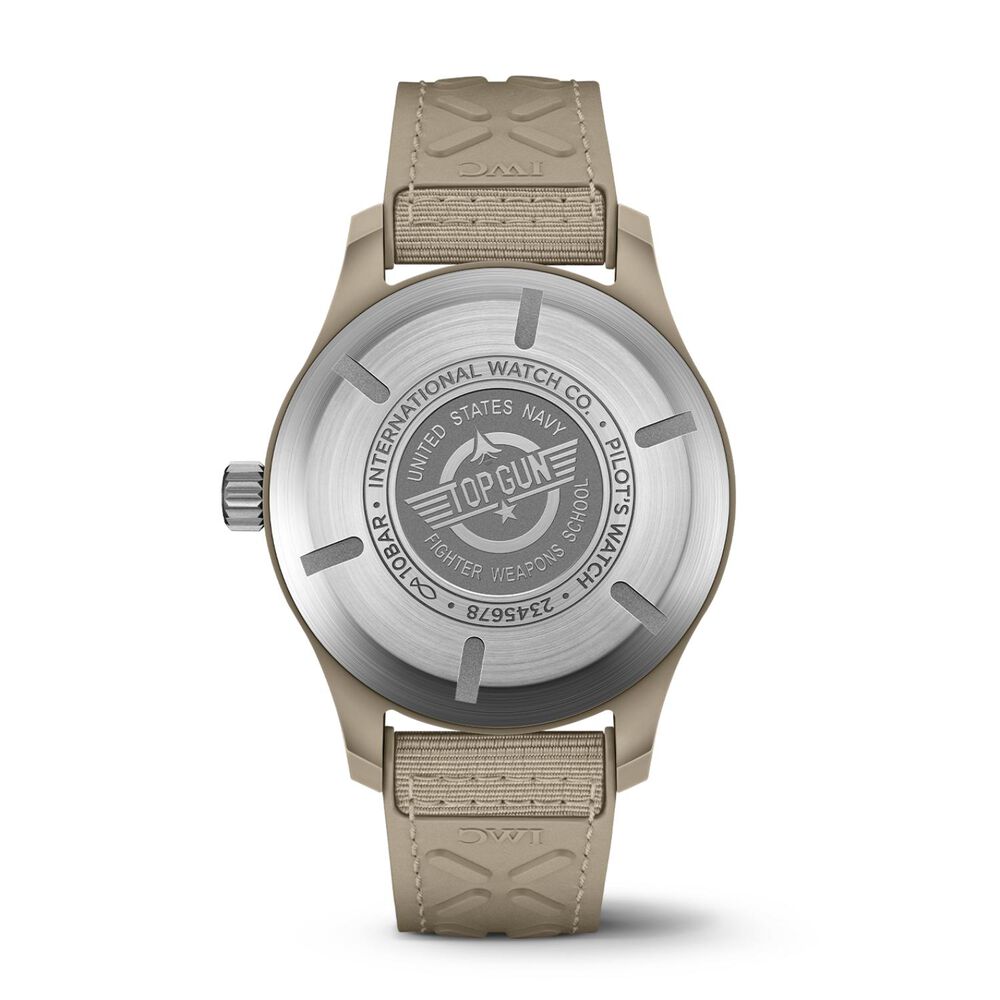 IWC Schaffhausen Pilot's Top Gun Mojave Desert 41mm Dial Rubber Strap Watch image number 3