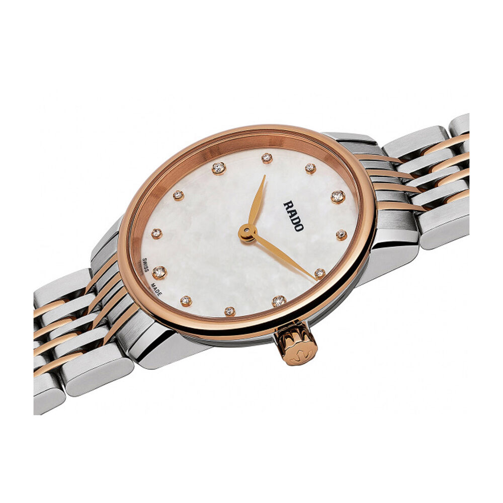 Rado Coupole Classic Diamonds Mother Of Pearl & Rose Gold PVD Watch