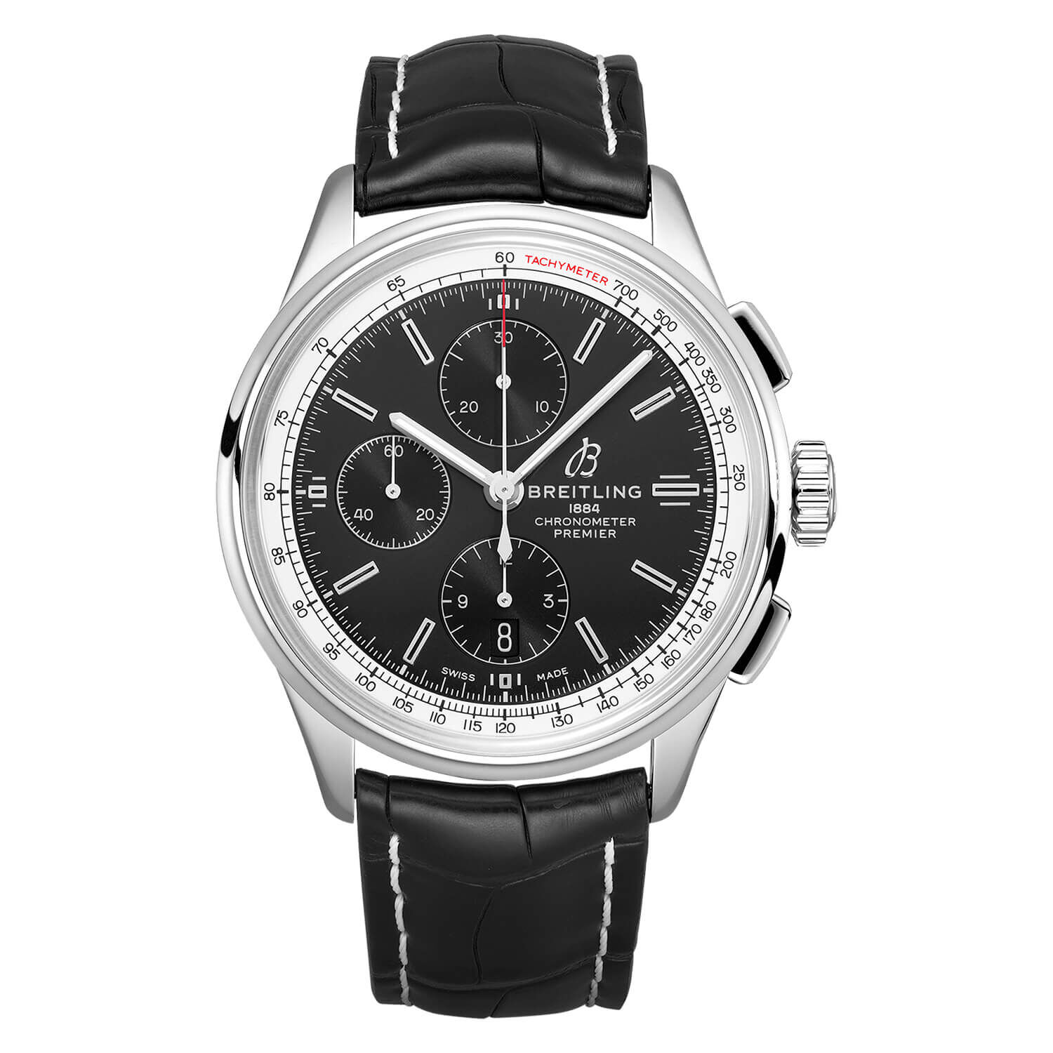 Breitling 1884 chronograph 100m water shop resistant high quality