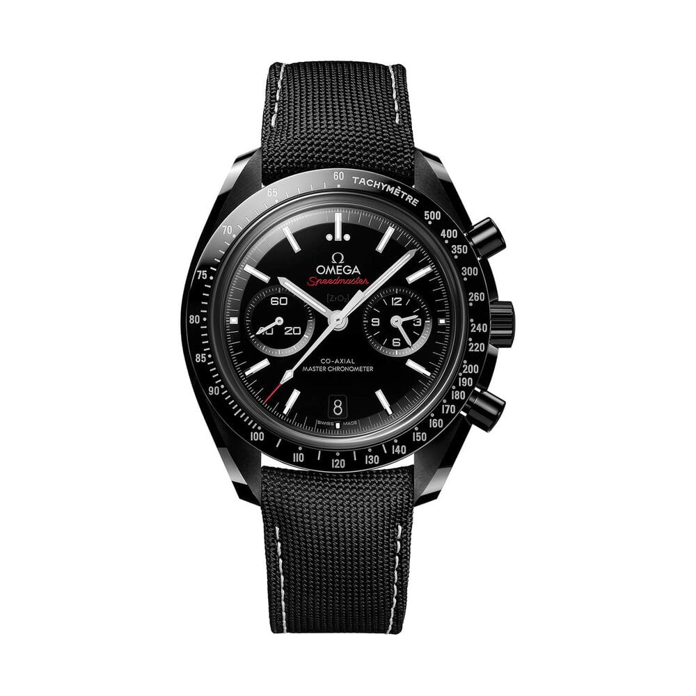 OMEGA Speedmaster Dark Side of The Moon 44.25mm Black & White Dial Fabric Strap Watch