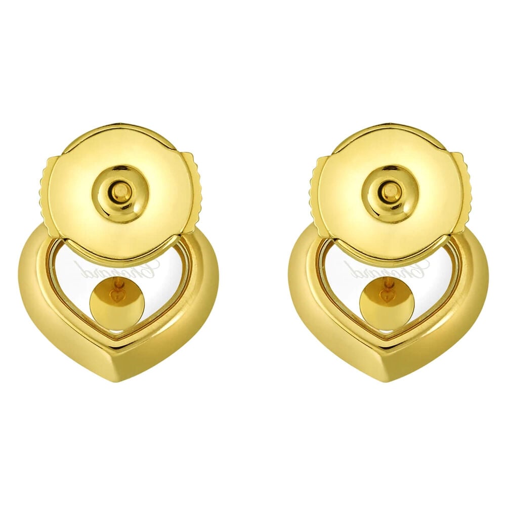 Chopard Happy Diamonds Icons Heart 18ct Yellow Gold 0.10ct Diamond Earrings image number 3