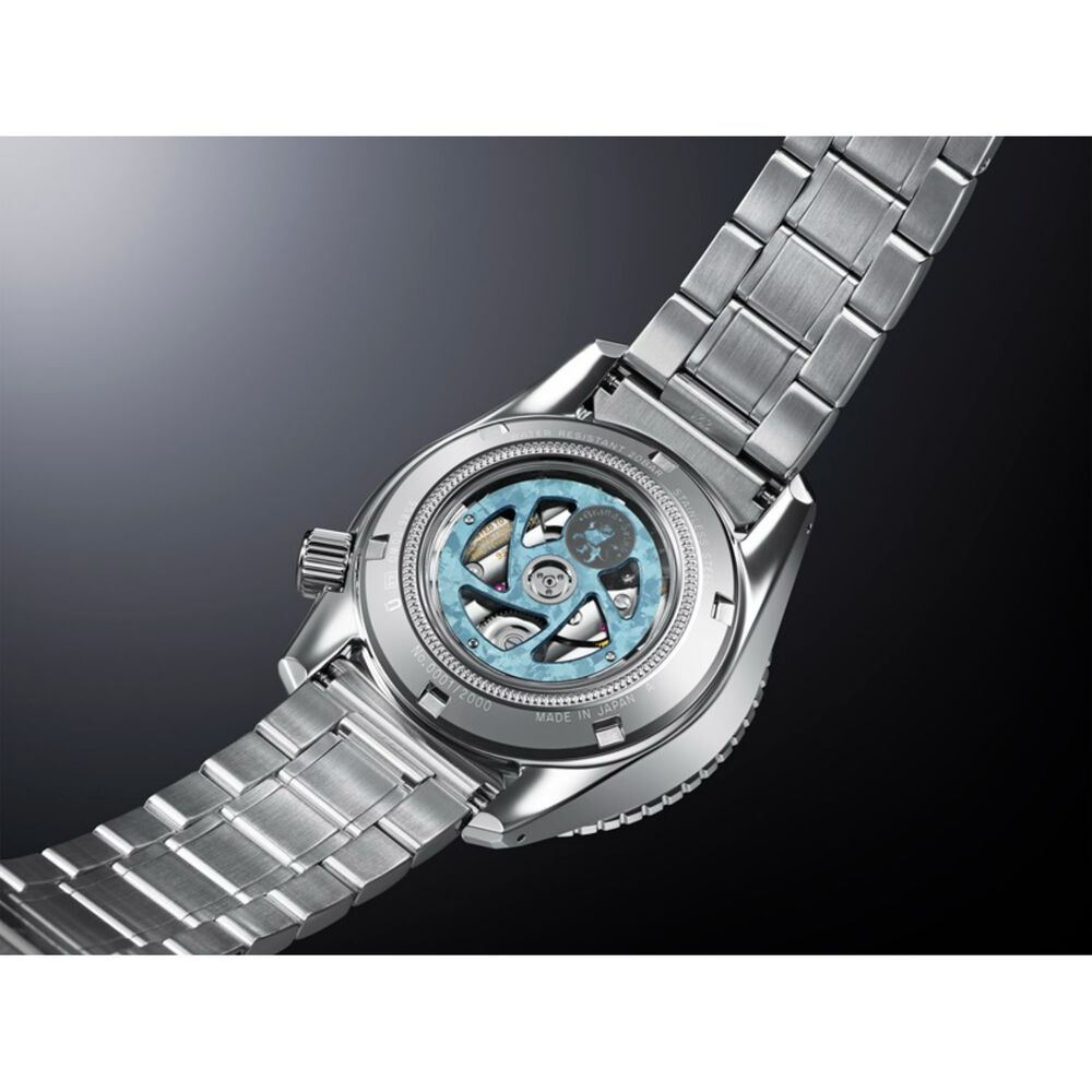 Grand Seiko Sea of Clouds HI-Beat GMT 44.2mm Blue Dial Bracelet Watch image number 2