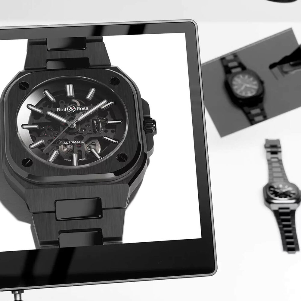 Bell & Ross BR 05 41mm Skeleton Dial Black Ceramic Bracelet Watch image number 8