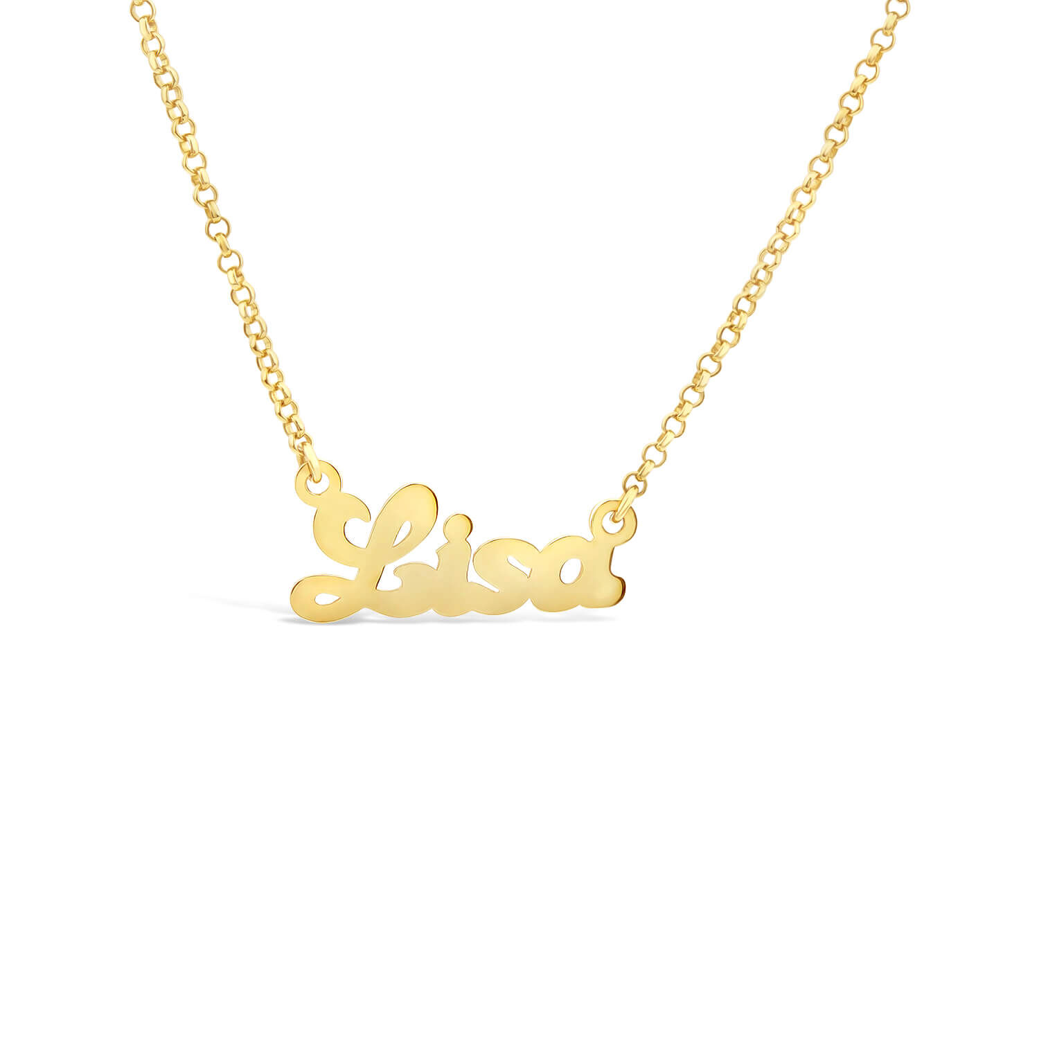 Personalised 9ct gold name necklaces discount