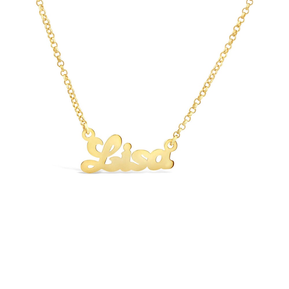 9ct Yellow Gold Personalised Name Necklace (Special Order: 3-5 weeks)