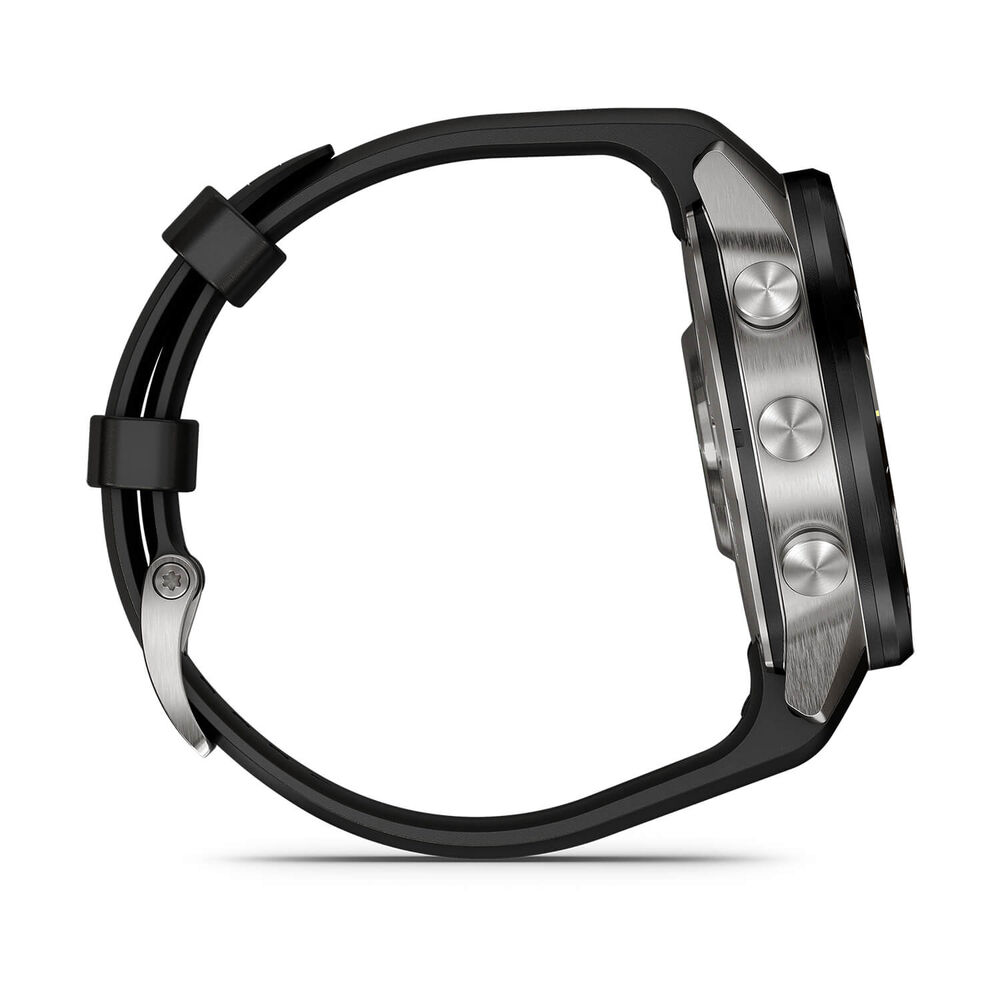 Garmin MARQ Athlete (Gen 3) 47mm Grade 5 Titanium Case Black Silicone Rubber Strap Watch