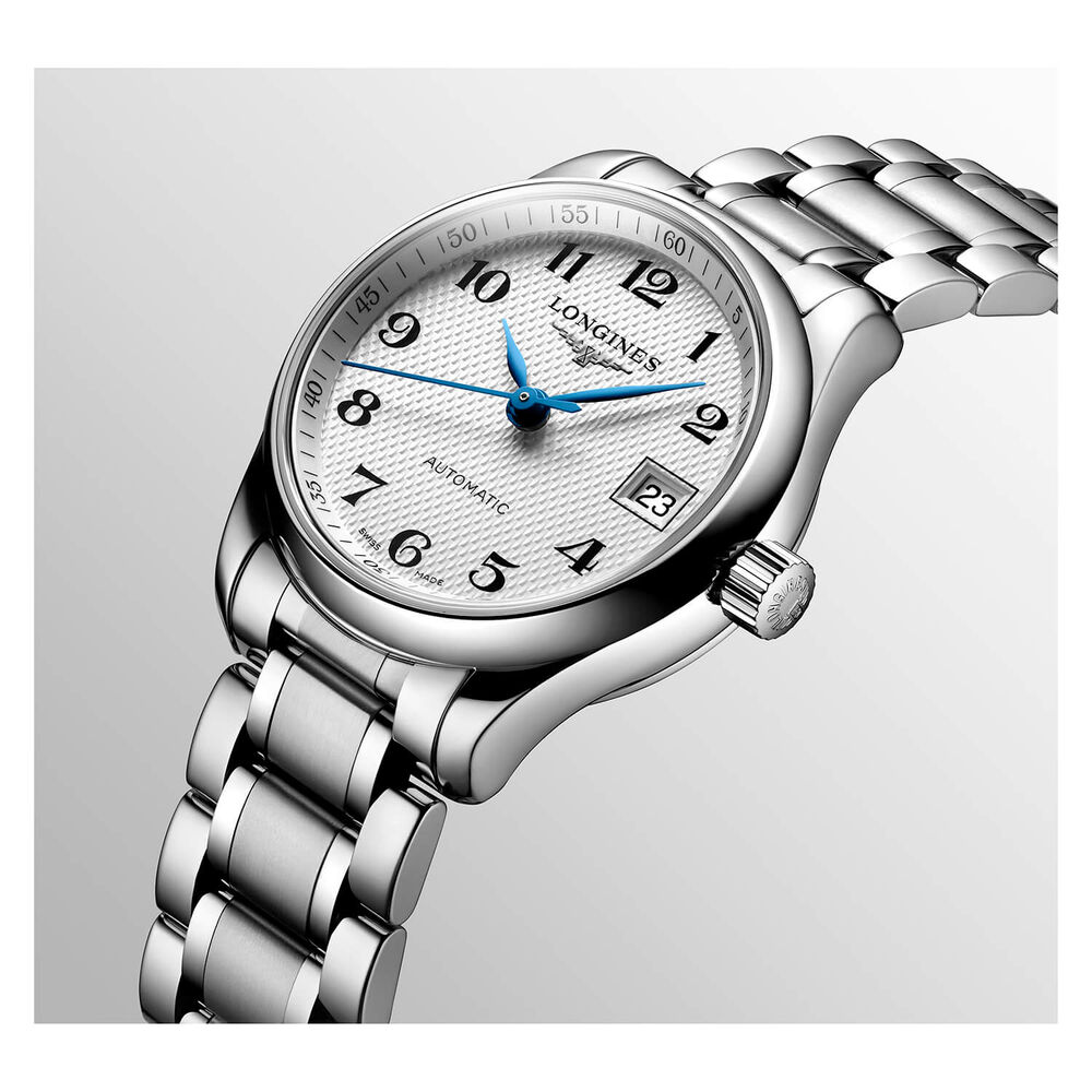 Longines Master Collection Automatic White Steel Case Bracelet Watch image number 5
