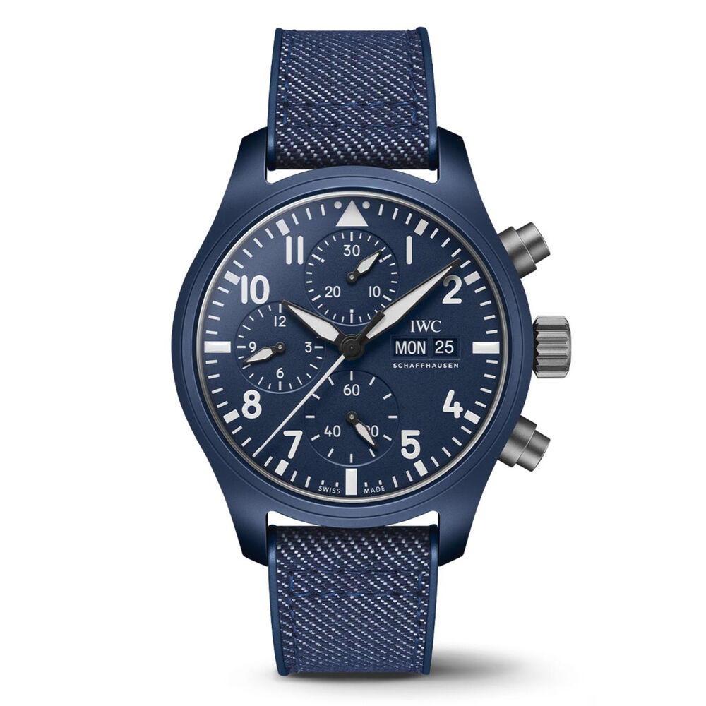 IWC Schaffhausen Pilot's Chronograph Top Gun Oceana 41.9mm Dial Rubber Strap Watch image number 0