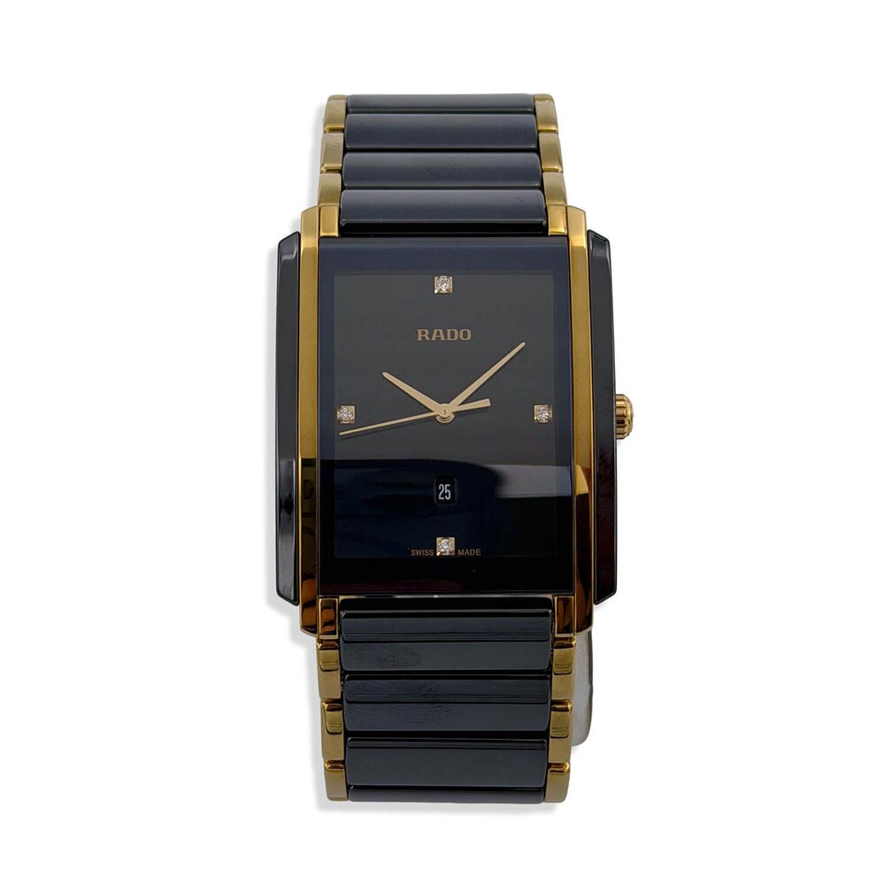 Pre-Owned Rado Integral Diamonds 31mm Black Dial Ceramic Bracelet Watch
