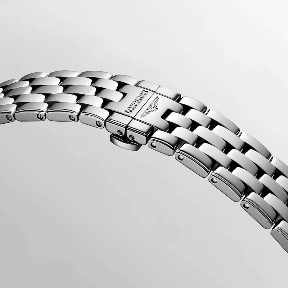 Longines Elegance Flagship Classic 40mm Green Dial Steel Bracelet Watch image number 4