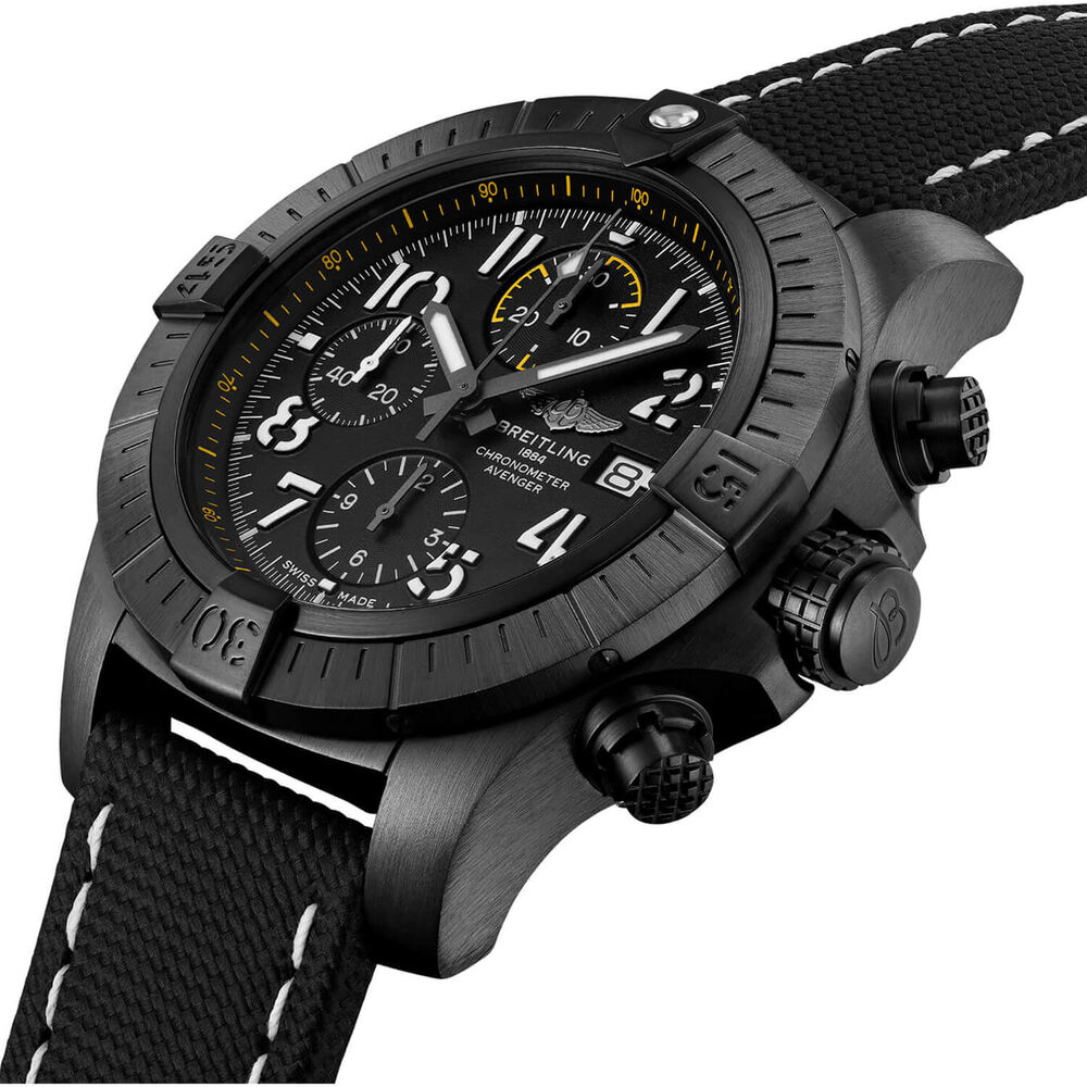 Breitling Avenger 45mm Night Mission Black Titanium Case Watch