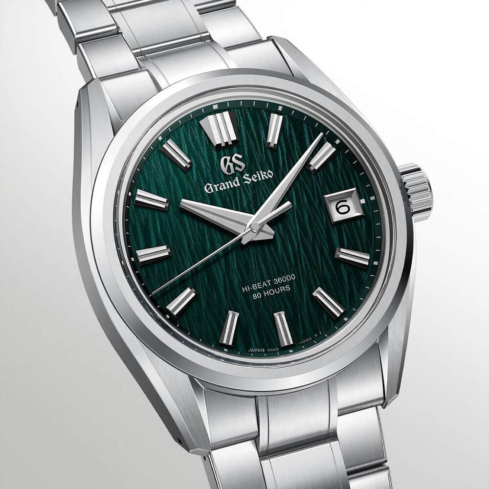Grand Seiko Evolution 9 'Green Birch' Hi-Beat 40mm Steel Bracelet Watch