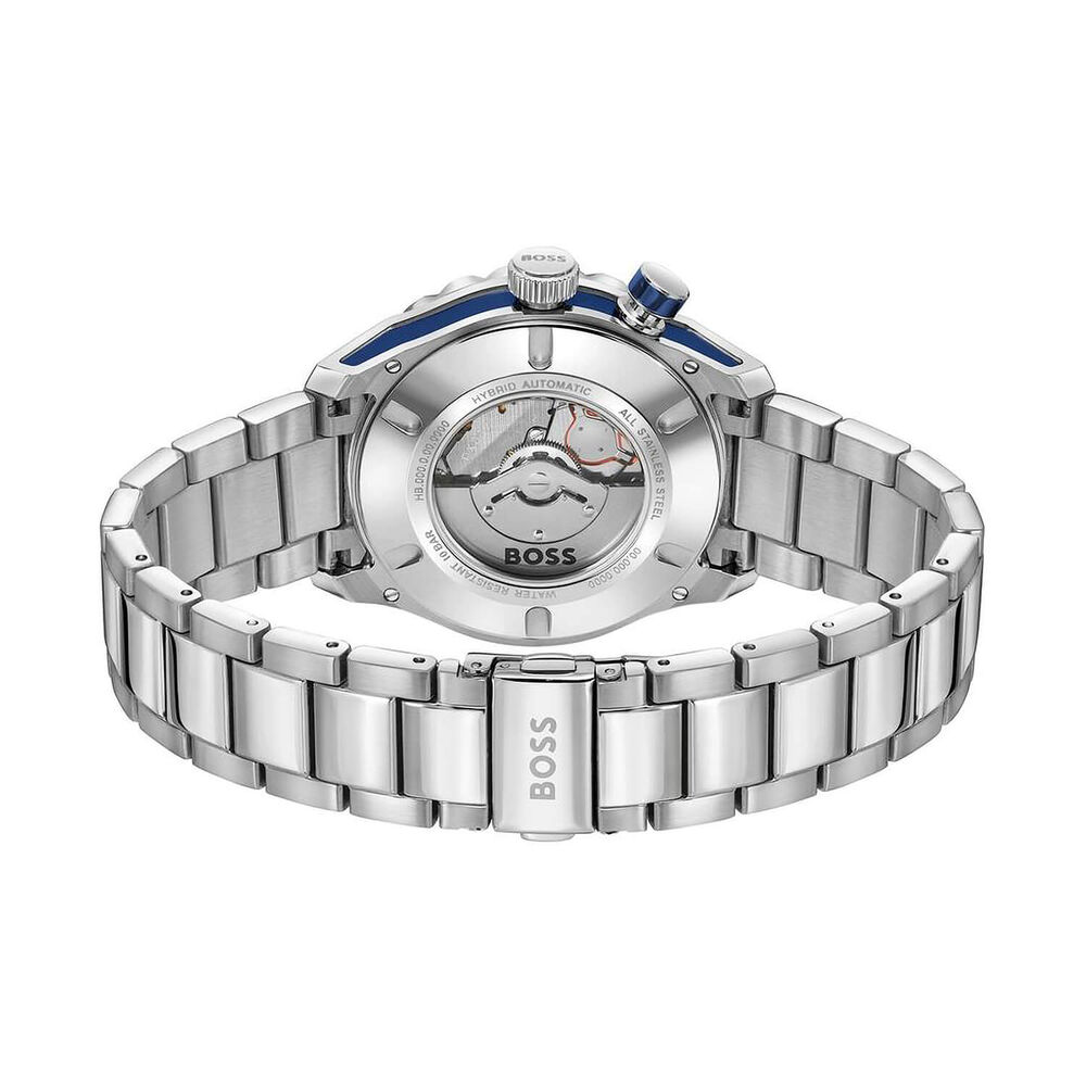 BOSS Bossmatic 42mm White Dial Stainless Steel Bracelet Watch image number 2