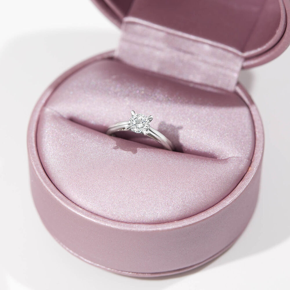 Platinum 0.70ct Amia Diamond Solitaire Ring image number 2