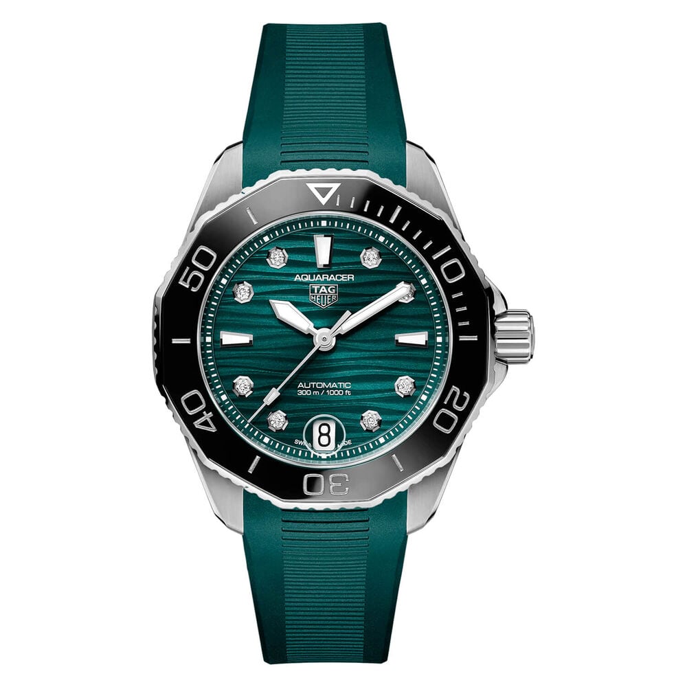 TAG  Heuer Aquaracer Automatic 36mm Blue Lagoon Strap Watch image number 0