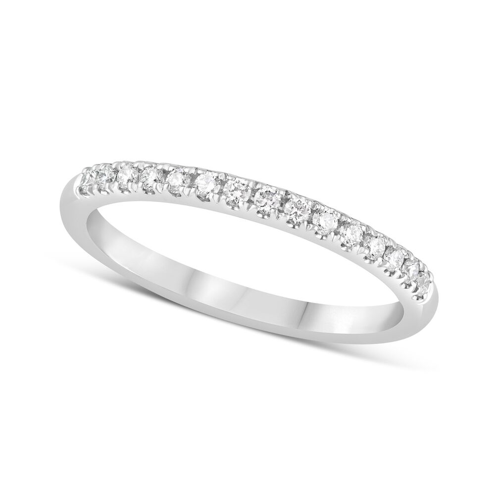 Platinum 0.16ct Amia Diamond Row Ring