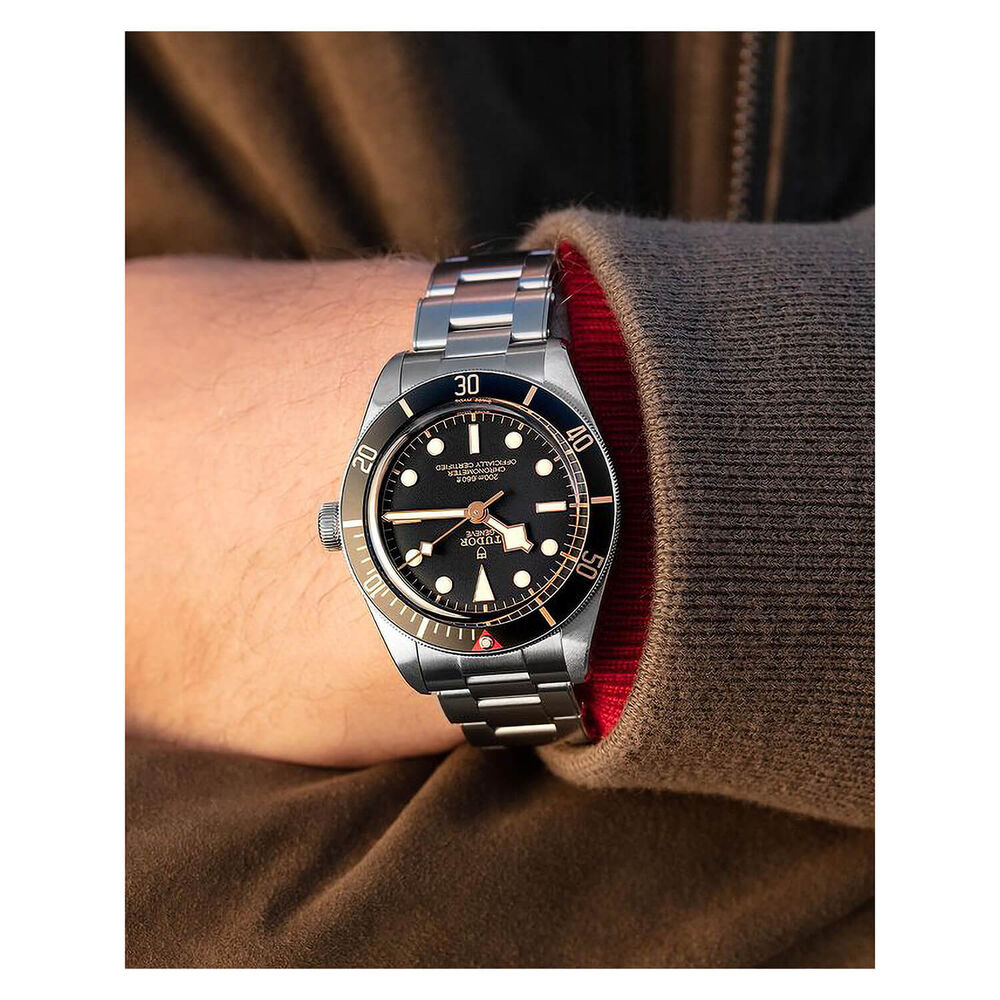 TUDOR Heritage Black Bay 41mm Steel Case And Bracelet Watch at  