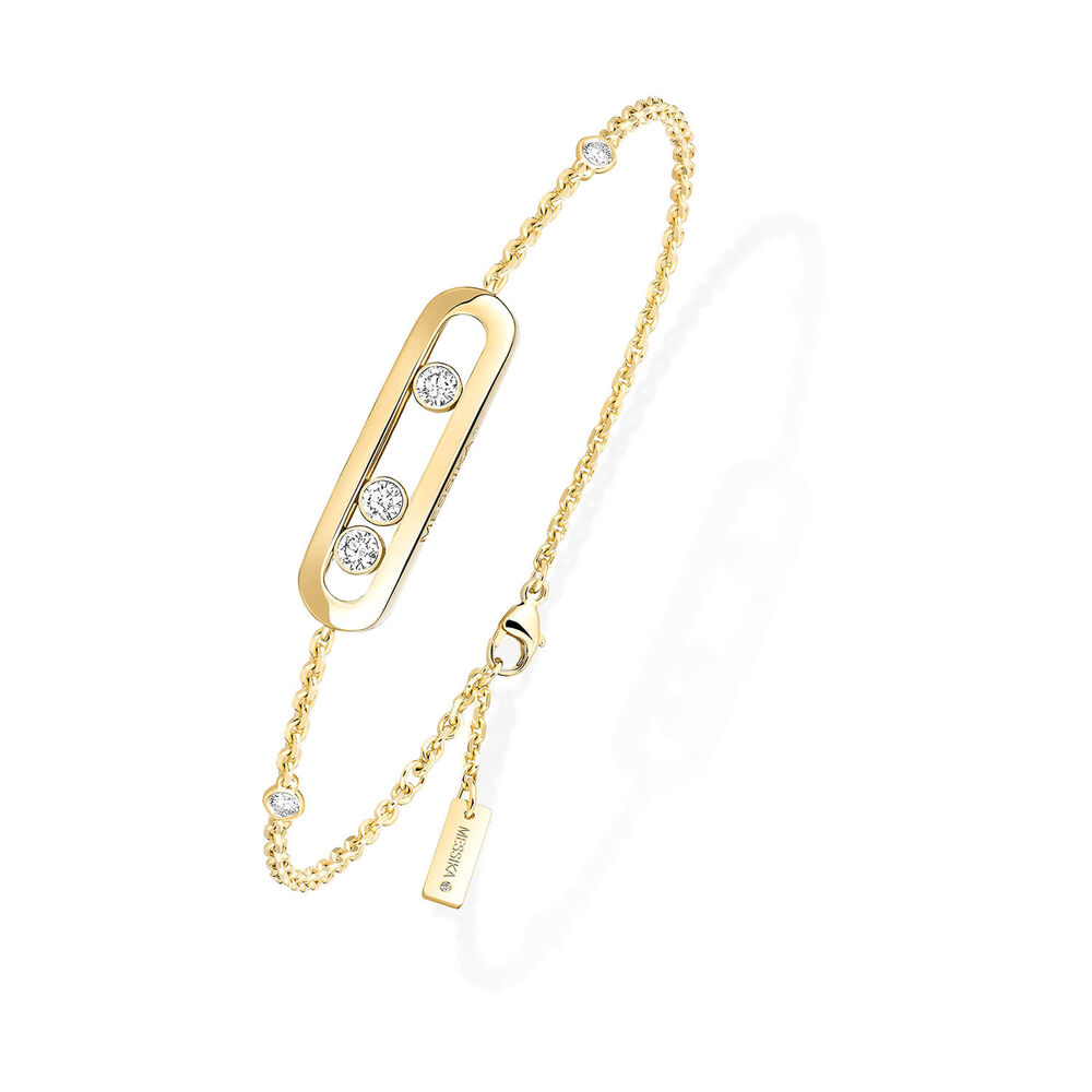 Messika Baby Move 0.10ct Diamond Yellow Gold Bracelet image number 0