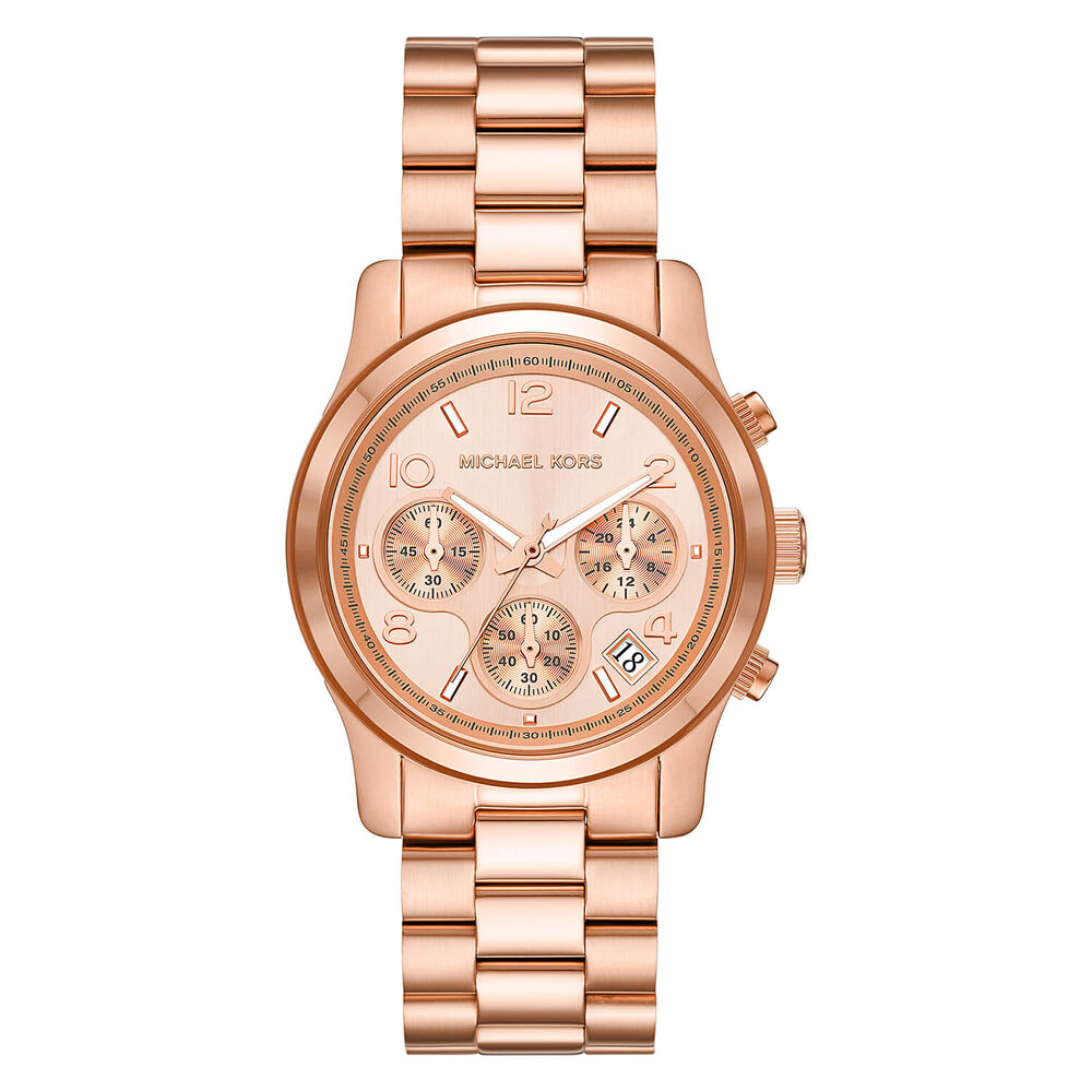 Michael Kors 38mm Rose Gold Dial Rose Gold Bracelet Watch