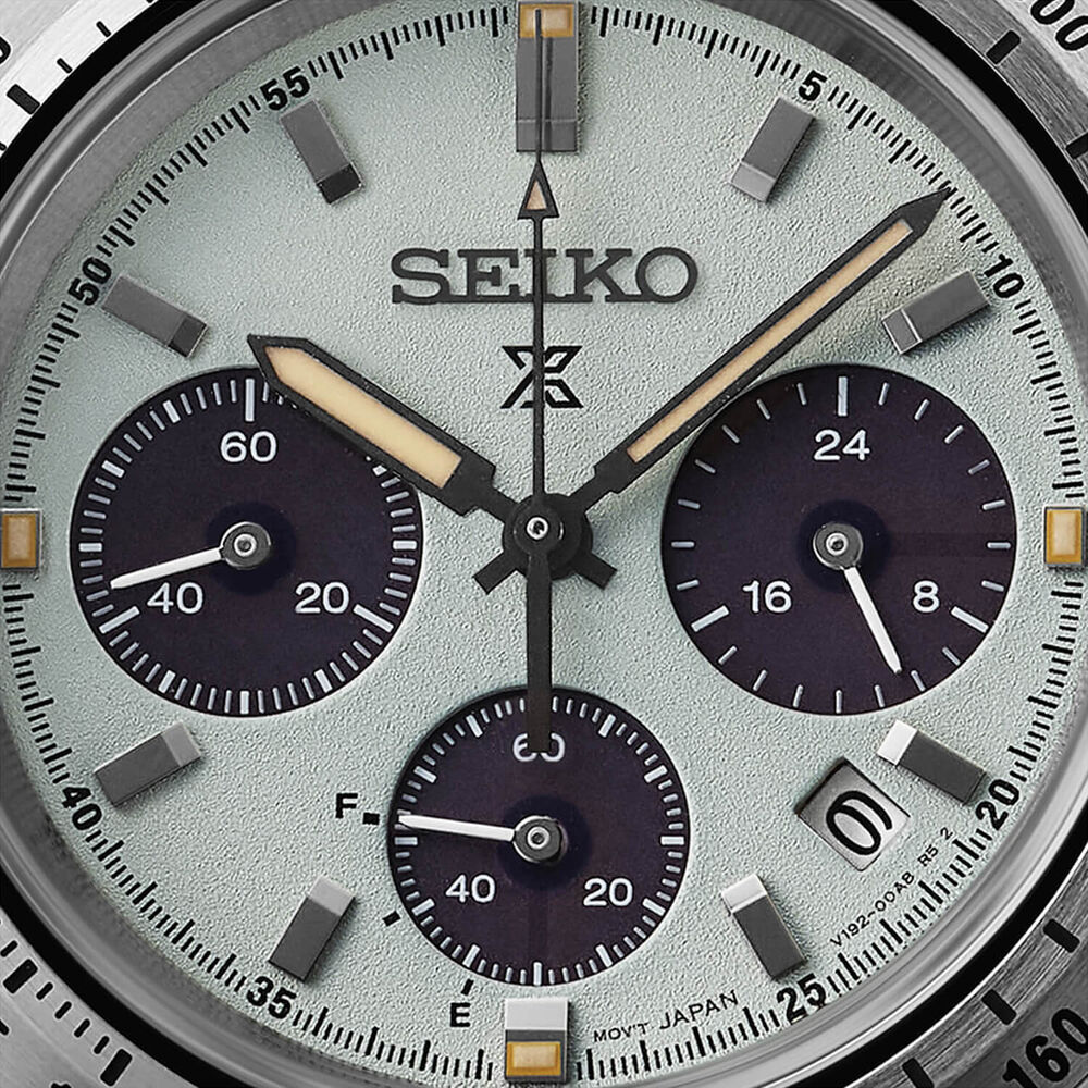 Seiko Prospex Speedtimer &lsquo;Youngtimer&rsquo; Mint Green 39mm Steel Bracelet Watch image number 1