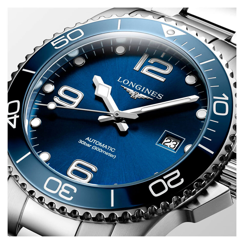 Longines HyrdoConquest Sport 41mm Blue Steel Bracelet Watch image number 1