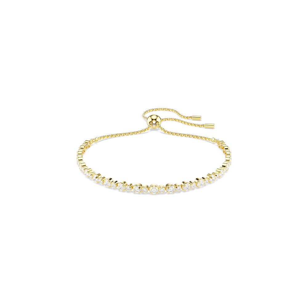 Swarovski Matrix Crystals & Cubic Zirconia 18ct Yellow Gold Finished Bracelet
