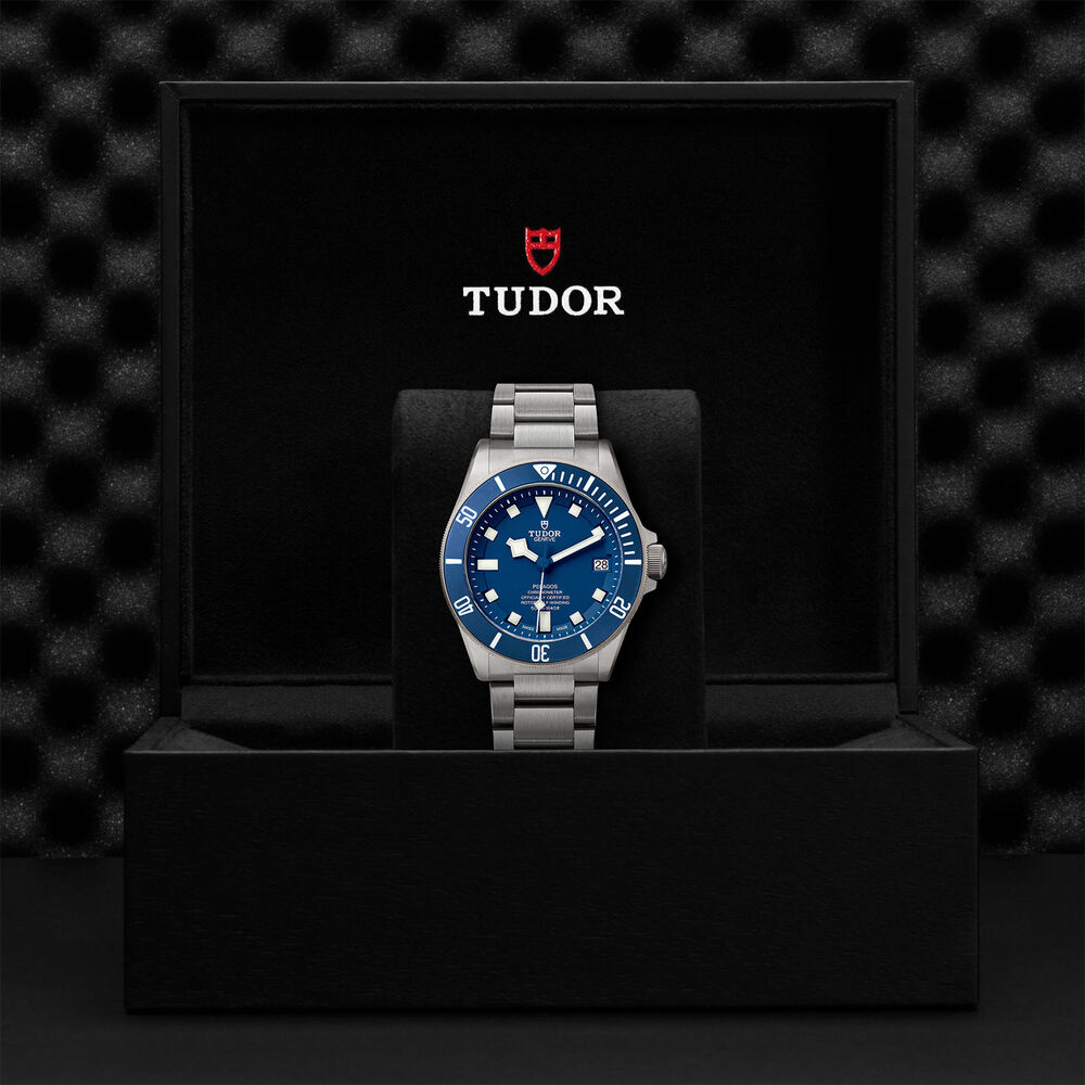 TUDOR Pelagos men's automatic blue dial bracelet watch image number 4