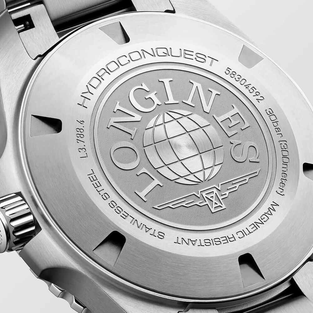 Longines HydroConquest 42mm Green Dial & Bezel Steel Bracelet Watch