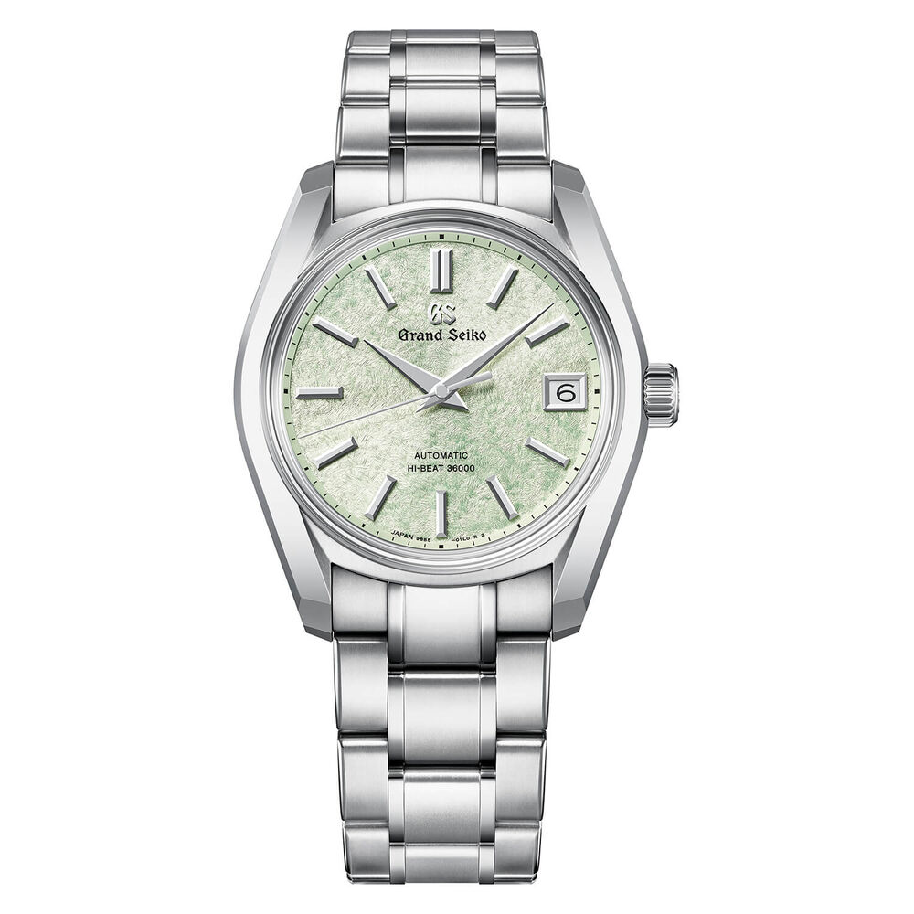 Grand Seiko 'Sakura-Wakaba' 62GS Hi-Beat 38mm Green Dial Bracelet Watch