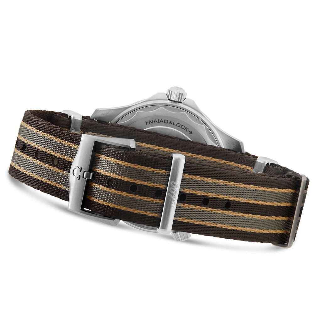 OMEGA Seamaster Bond Brown Dial Titanium Case NATO Strap Watch image number 5