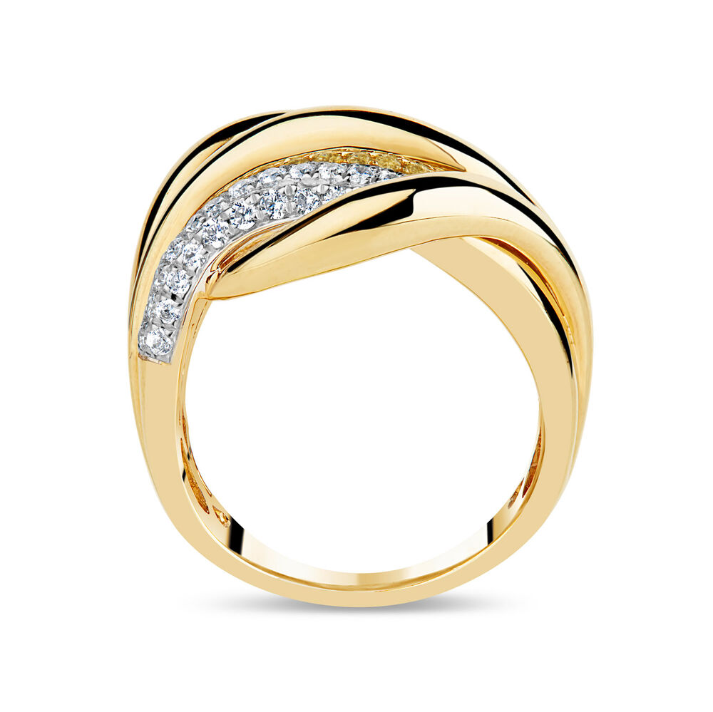 9ct Yellow Gold 0.75ct Statement Ring image number 2
