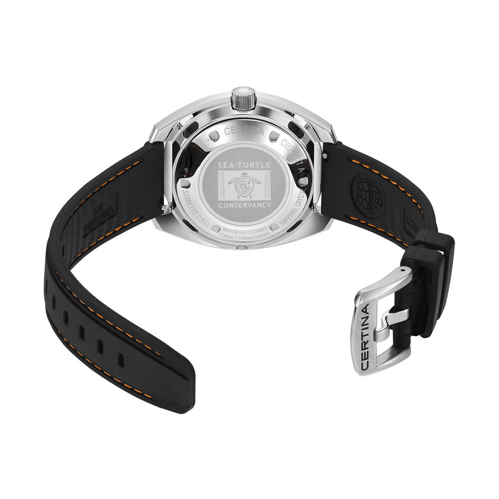 Certina DS Super PH1000M STC 43.5mm Blue Dial Black Rubber Strap Watch image number 3