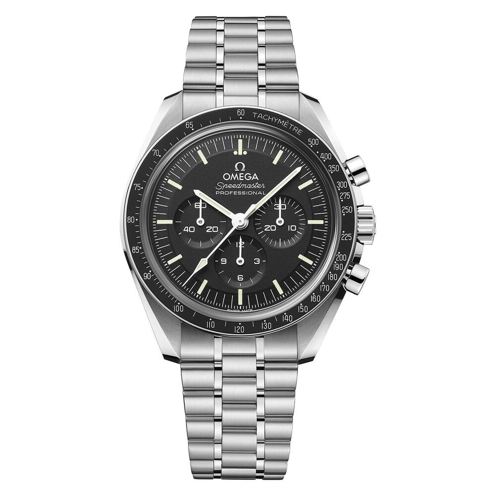 OMEGA Speedmaster Moonwatch 42mm Calibre 3861 Dial Chronograph Steel Case Watch